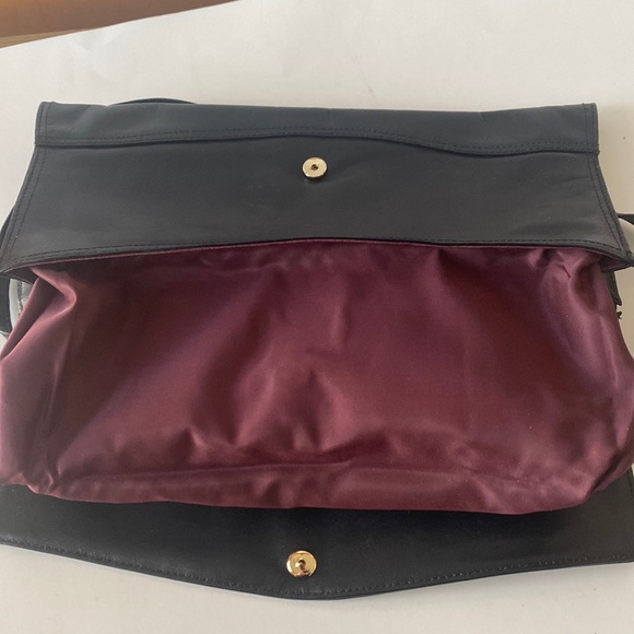 Tano Vintage Black Leather Clutch Envelope Style Bag - Picture 7 of 16